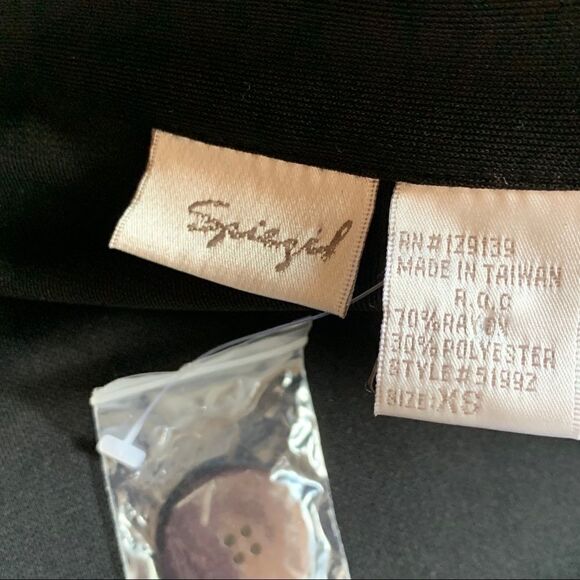 Spiegel Black Trench Blazer XSMALL - Picture 7 of 14